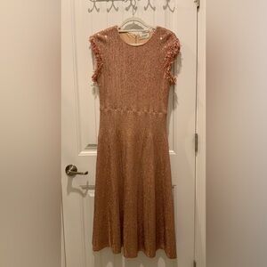 St. John Pink Midi Dress